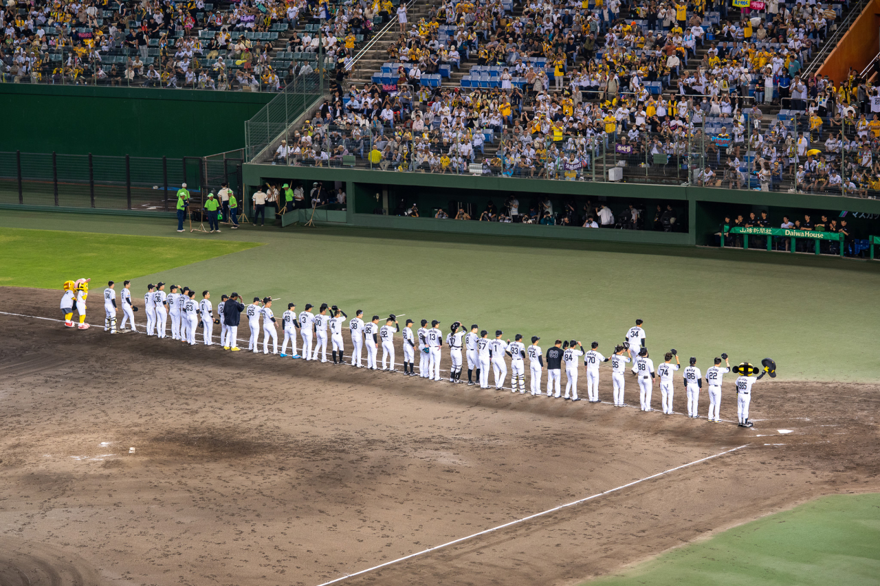 阪神タイガースの選手の写真